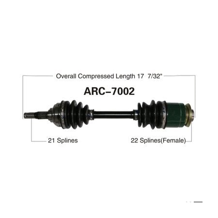 Wide Open OE Replacement CV Axle for ARCTIC REAR 250/300/ 99-04 ARC-7002